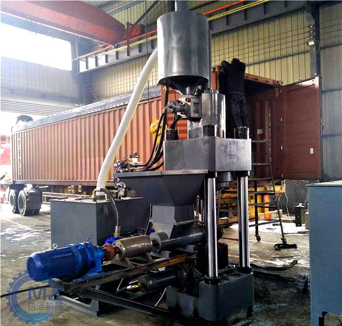 江蘇315噸金屬屑壓塊機(jī)客戶案例