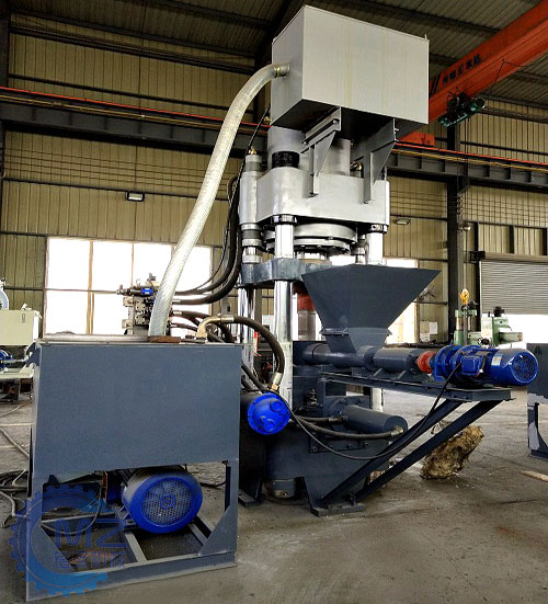 630噸金屬屑壓塊機(jī)工作視頻